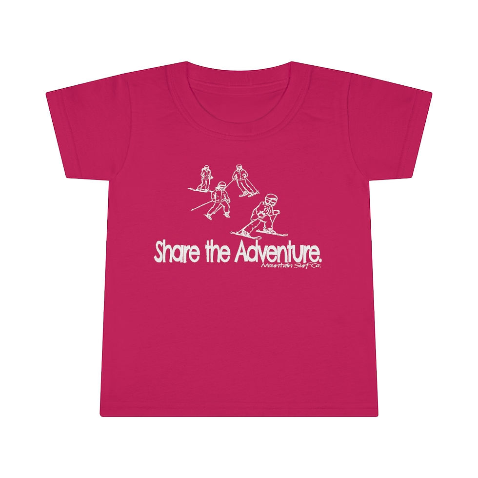 Thumbnail: Share the Adventure - Ski  - Family // Unisex Toddler T-shirt
