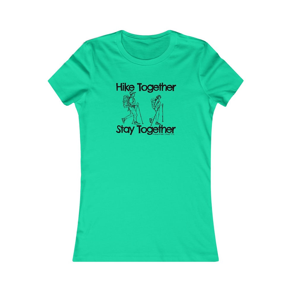 Thumbnail: Hike Together Stay Together - Couple // Women’s T-shirt - Slim Fit