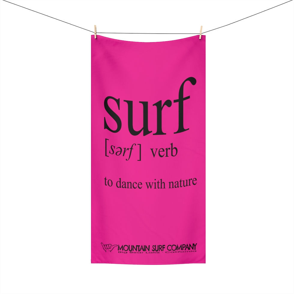 Thumbnail: Definition of Surf // Beach Towel - Pink