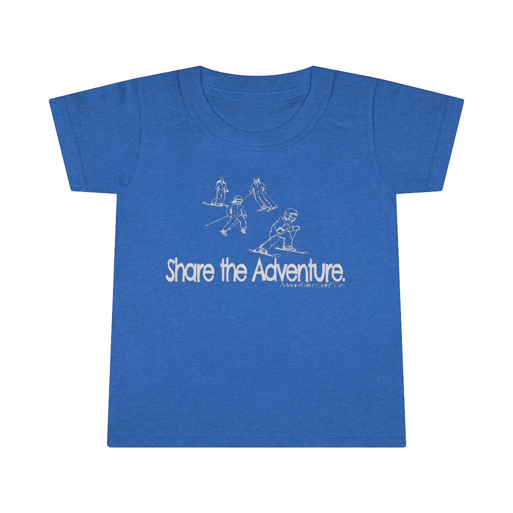 Share the Adventure - Ski  - Family // Unisex Toddler T-shirt