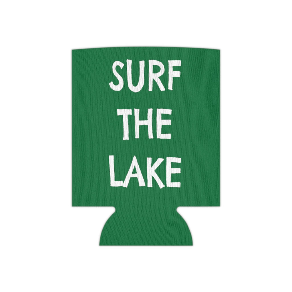 Koozie - Surf the Lake - Mountains - Green