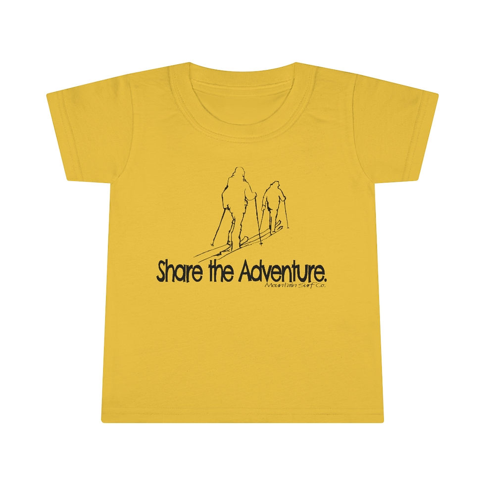 Share the Adventure - Splitboard // Unisex Toddler T-shirt