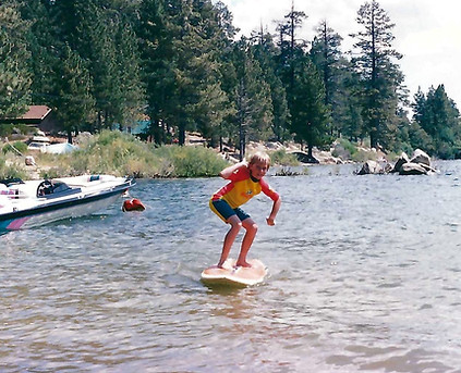 Old Surfboard on the Lake - 1995.jpg
