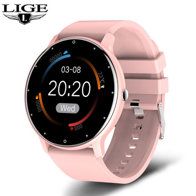 Thumbnail: LIGE 2026 New Smart Watch Men Full Touch Screen Sport Fitness Watch IP67 Waterpr