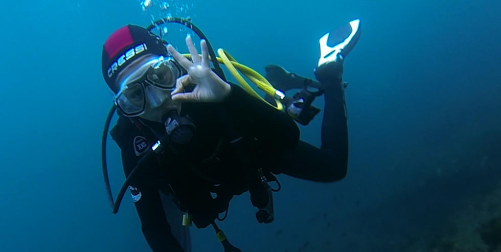 Baptême de plongée à Marseille avec L'Atelier de la Mer. Découvrez les sensations des plongeurs...