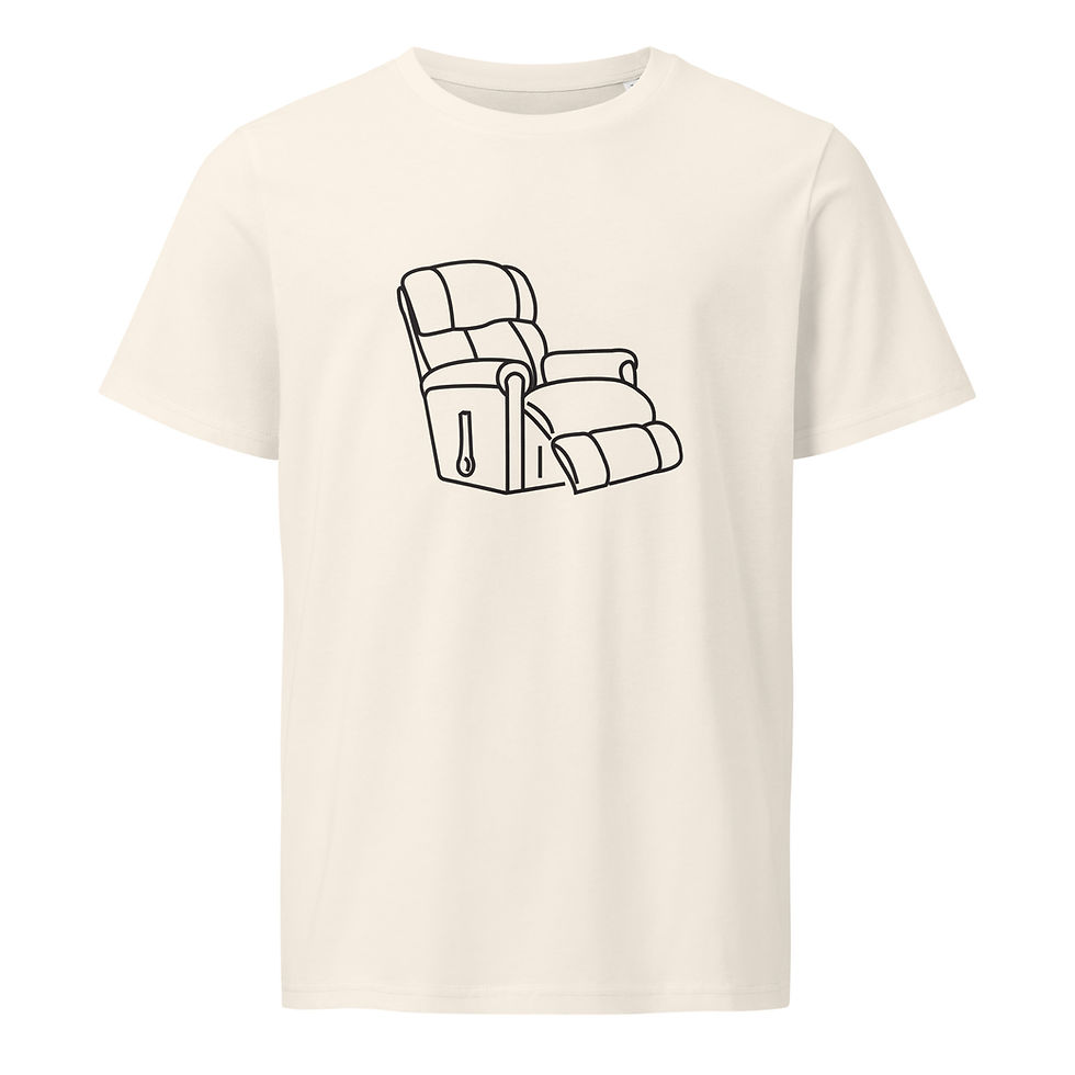 Thumbnail: Lazy boy chair recliner weekend Unisex organic mid-light t-shirt