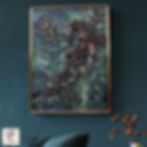 Seraphis mixed media collage wall art