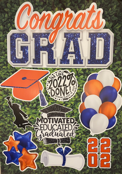Orange & Blue Grad