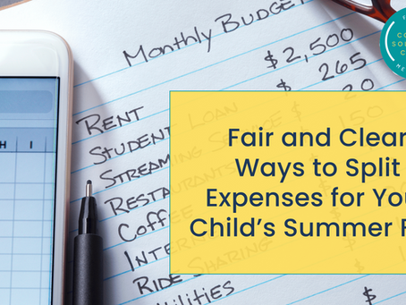 Fair and Clear Ways to Split Expenses for Your Child’s Summer Fun