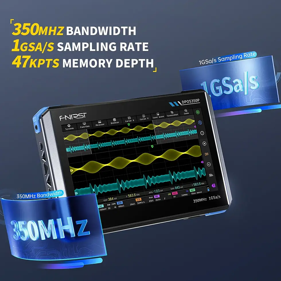 Miniatura: Osciloscopio FNIRSI® Dpos350p 4 En 1 Tablet Táctil Industrial