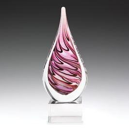 pink art glass award
