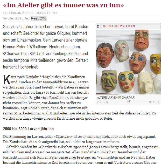Februar 2016, Regio Aktuell