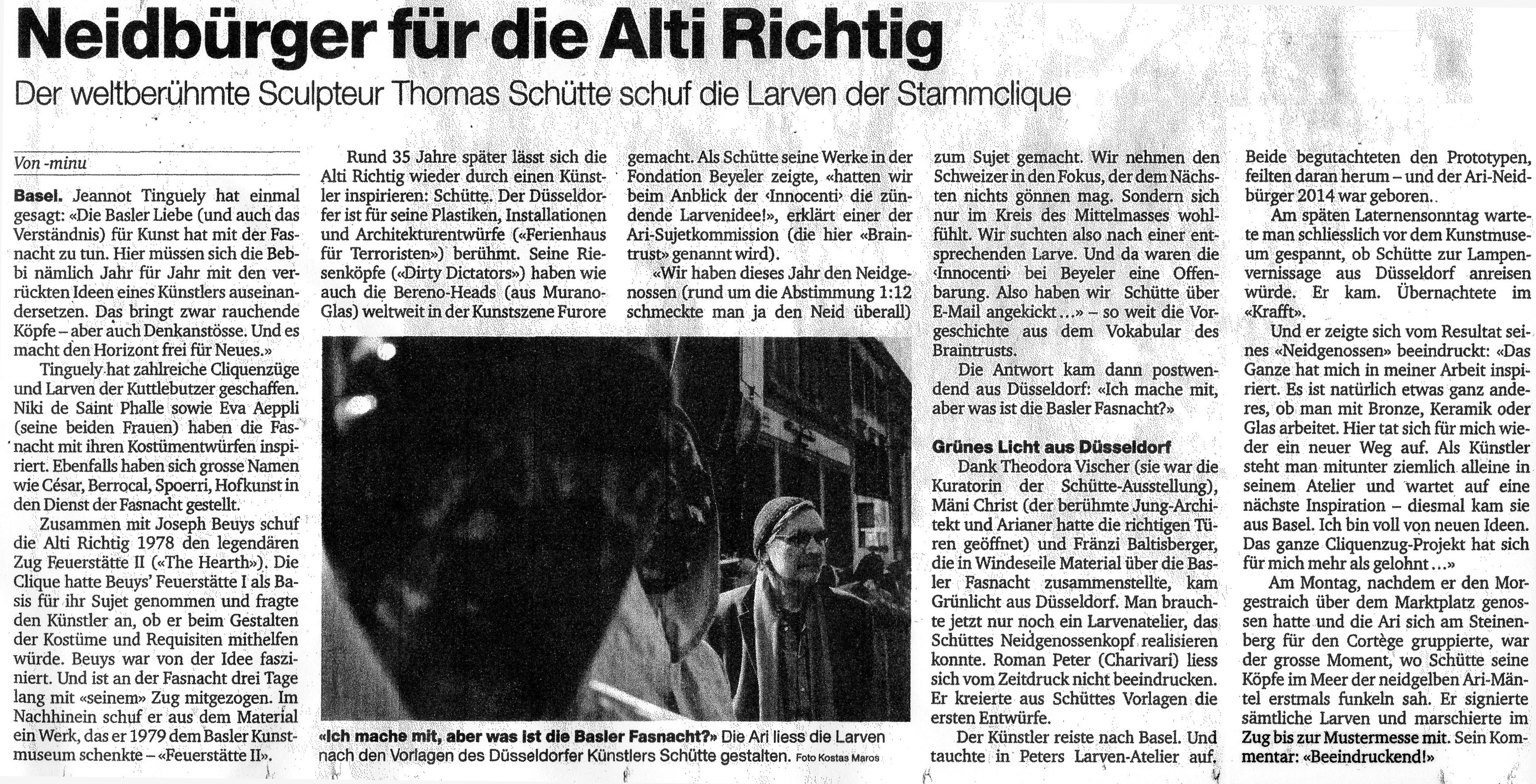 2014, Basler Zeitung