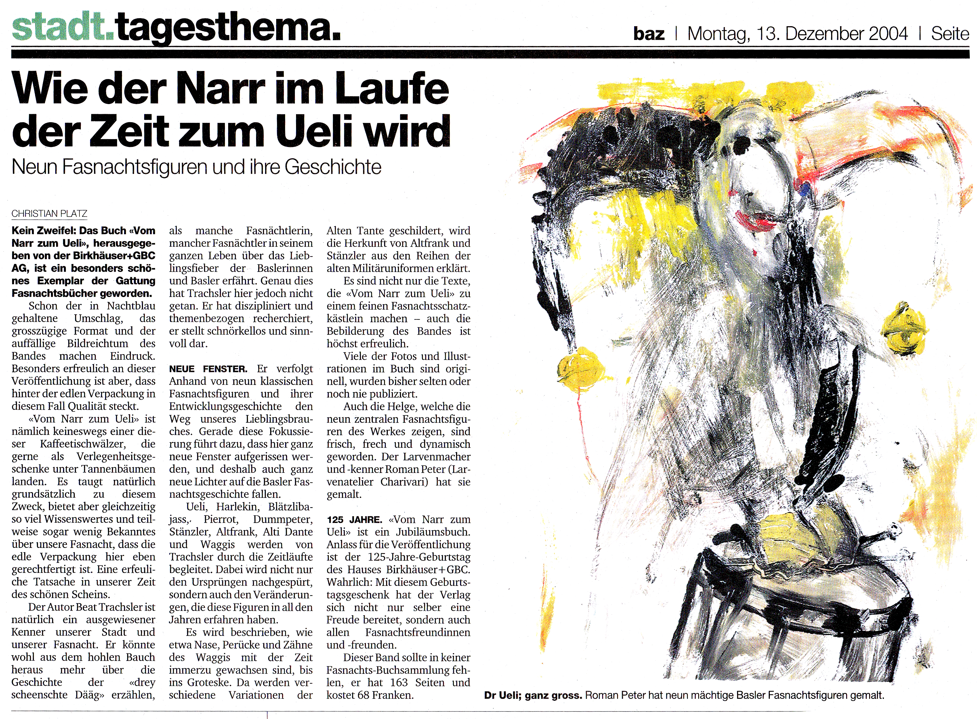 Dezember 2004, Basler Zeitung