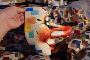 Waggis-Larve, mit Gummiband, Fasnachtslarve von Bastian Peter im Atelier