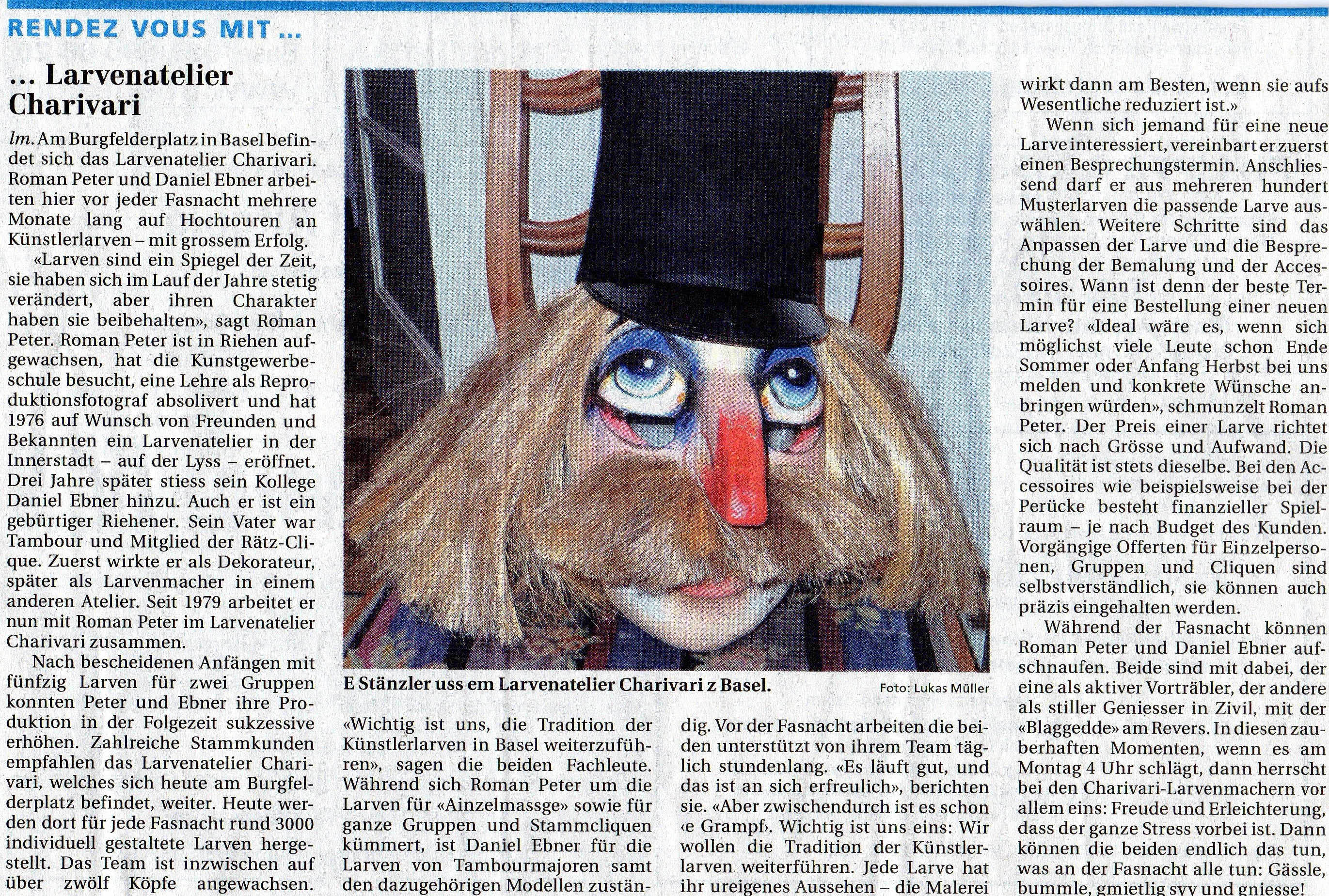 Februar 2010, Riehener Zeitung