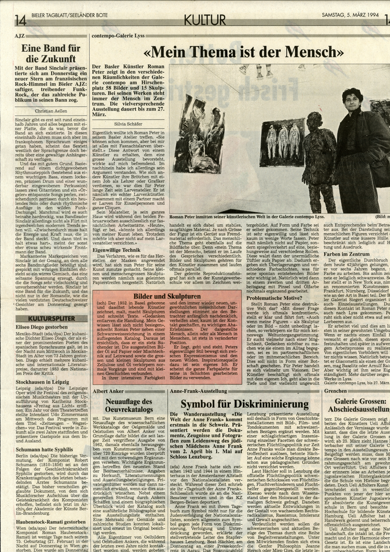März 1994, Bieler Tagblatt