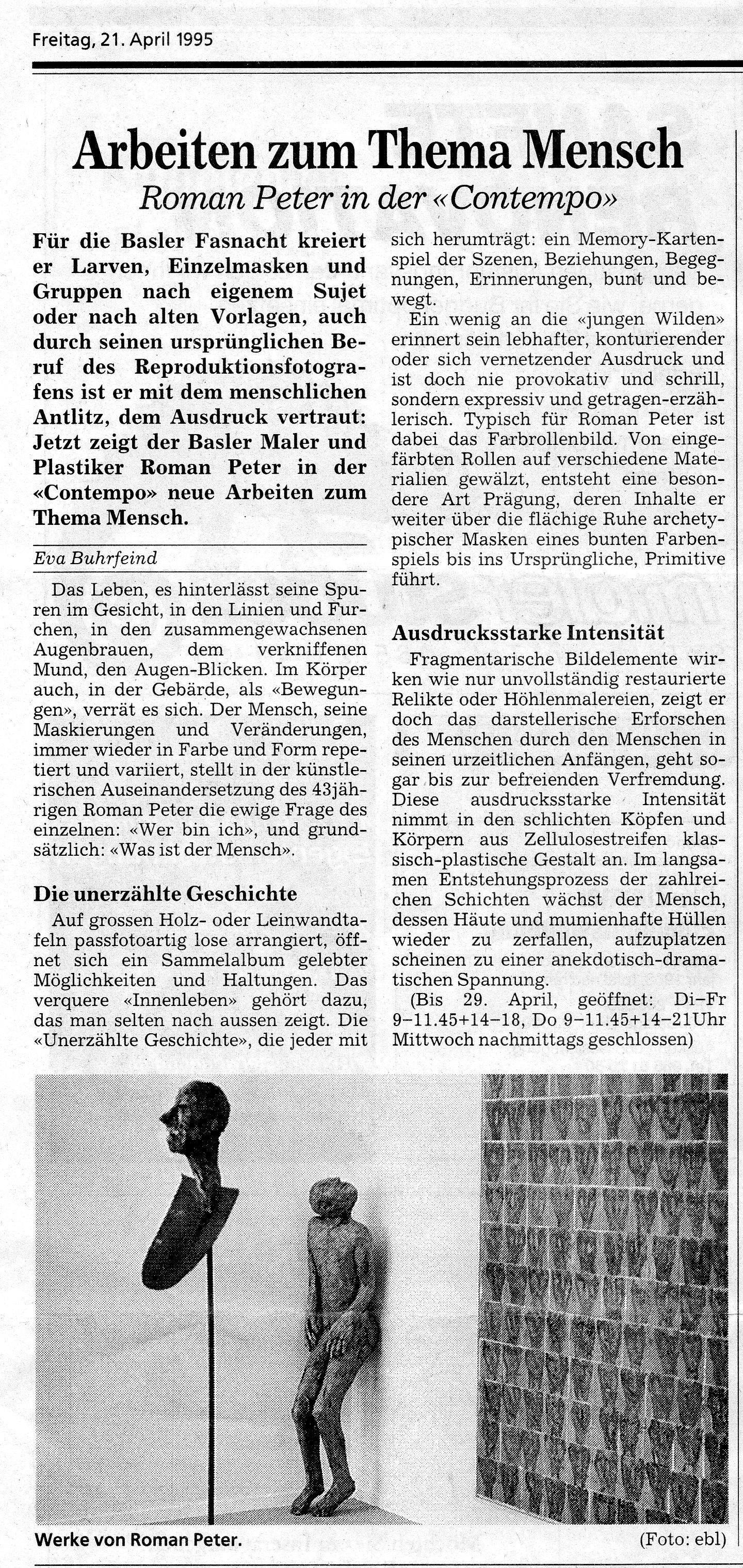 April 1995, Bieler Tagblatt