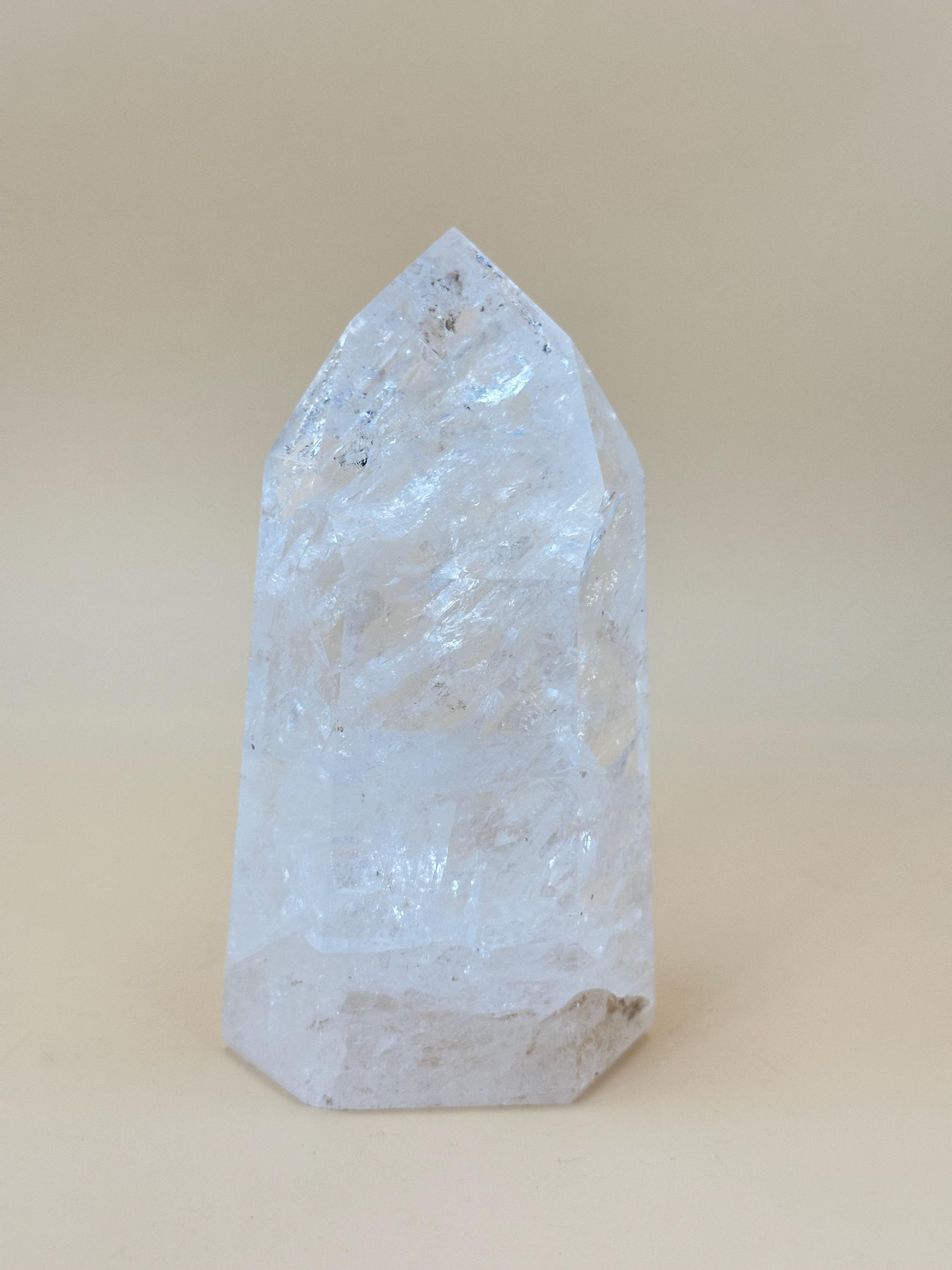 Clear Quartz Tower from Brazil | Master Healer Crystal Point