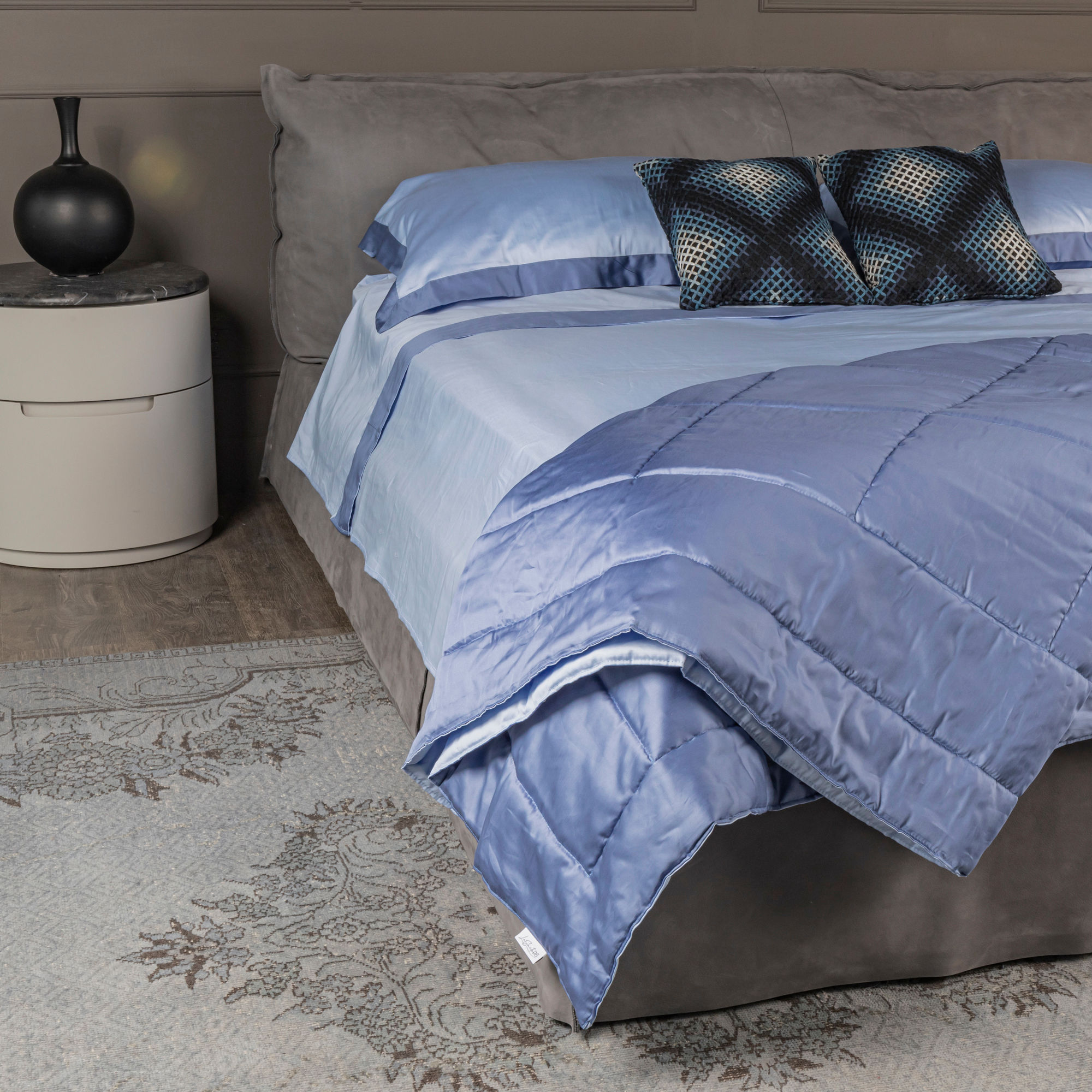 Completo Lenzuola Luxury 300 fili - Azzurro pervinca