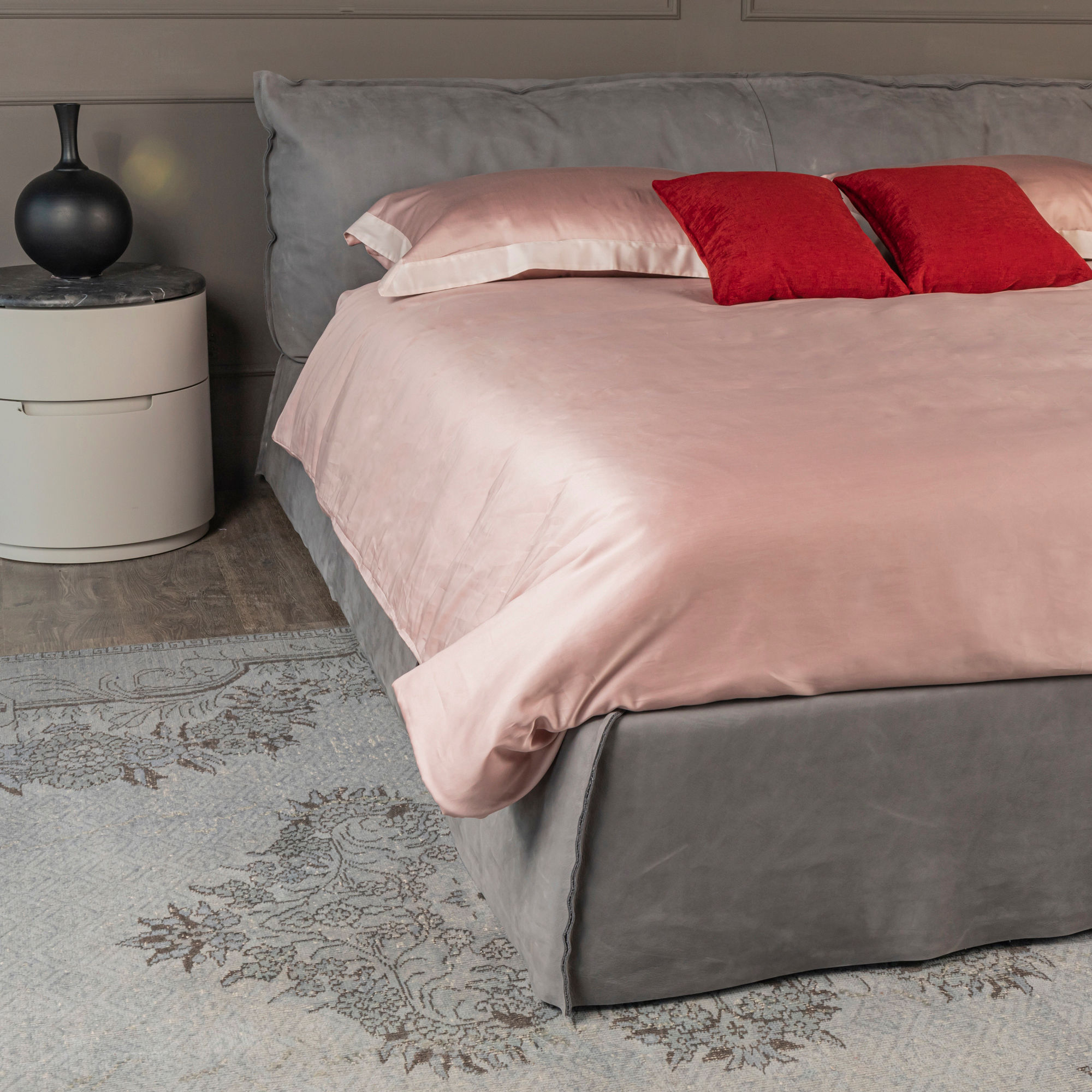 Parure Copripiumino Luxury 300 fili - Rosa meilland