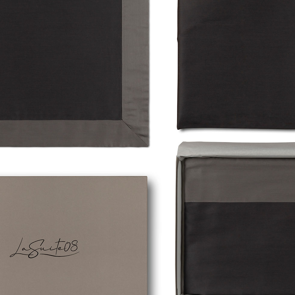 Miniatura: Completo Lenzuola Luxury 300 fili - Grigio antracite