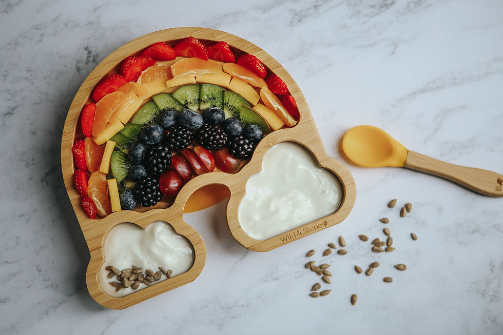 Baby Weaning Bowl Rainbow