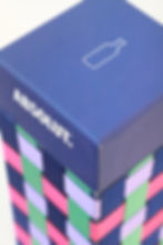 Artisanal package with grossgrain ribbon