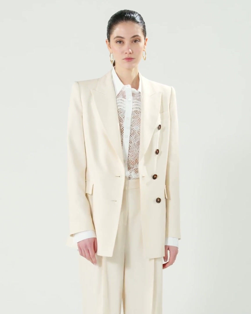 Miniatura: Chaqueta de botonadura doble con bolsillos - Pinko