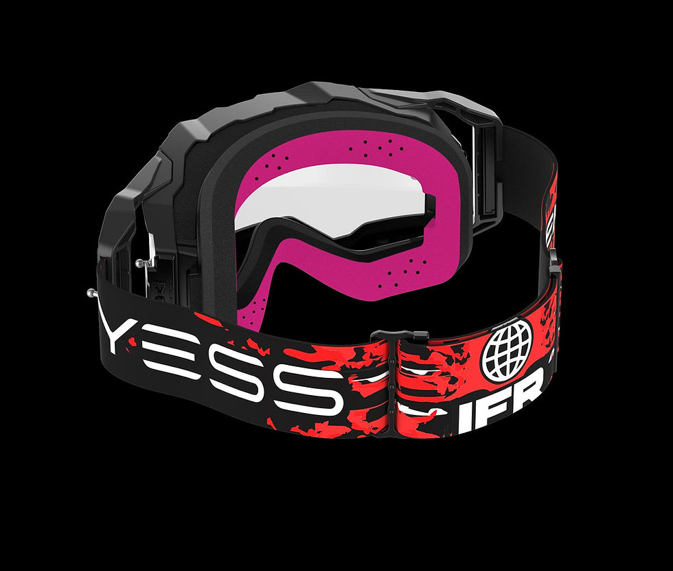 IFR X Y E S S Brand Exclusive Team Goggles - Black/Red (Members get 50% off)