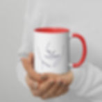 Thumbnail: Bilateral Beauty Double-Sided Ceramic Mug with Colour Inside