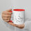 Thumbnail: Celebrating Cleft Double-Sided Ceramic Mug with Colour Inside