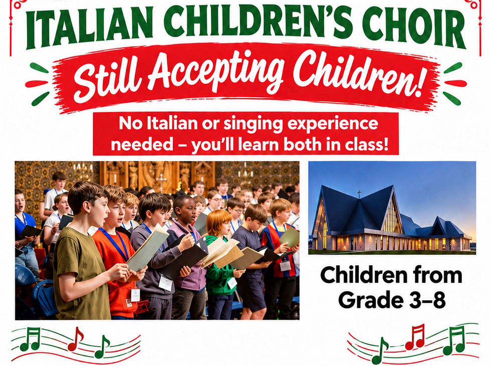 St. Catherine of Sienna Church - Italian Children's Choir