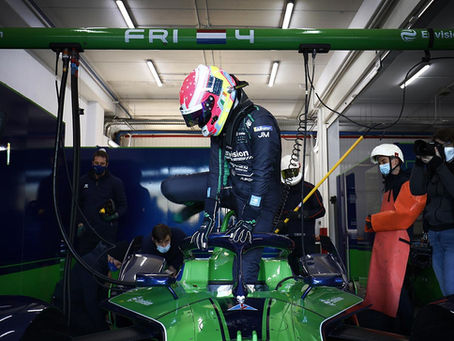 Alice Powell returns behind the wheel of Envision Racing Formula E car for rookie test