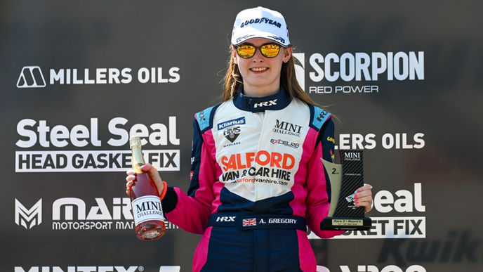 Ashley Gregory fights for race victory, secures P2 finish at Snetterton