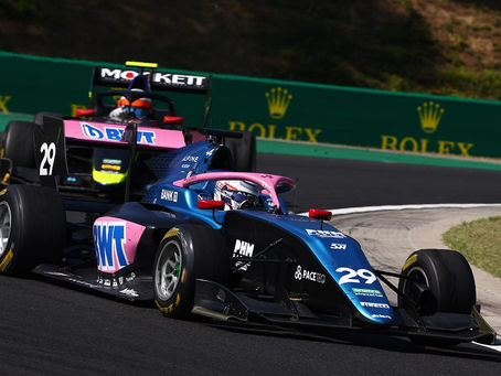 Sophia Floersch completes a total of 23 overtakes at the Hungaroring