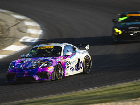 Ashley Freiberg and Loni Unser secure top-5 in GT4 America at Barber Motorsports Park