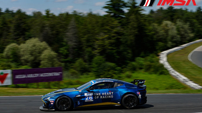Heart of Racing secure second overall pole position, but forced to recover after opening lap contact at CTMP