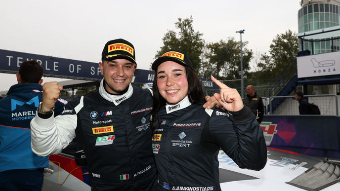 Aiva Anagnostiadis takes maiden win in GT4 Italy in Monza