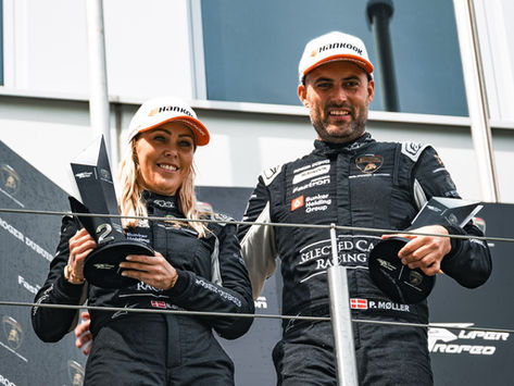 Nina Østergaard claims class second place in Lamborghini Super Trofeo Europe at the Nürburgring