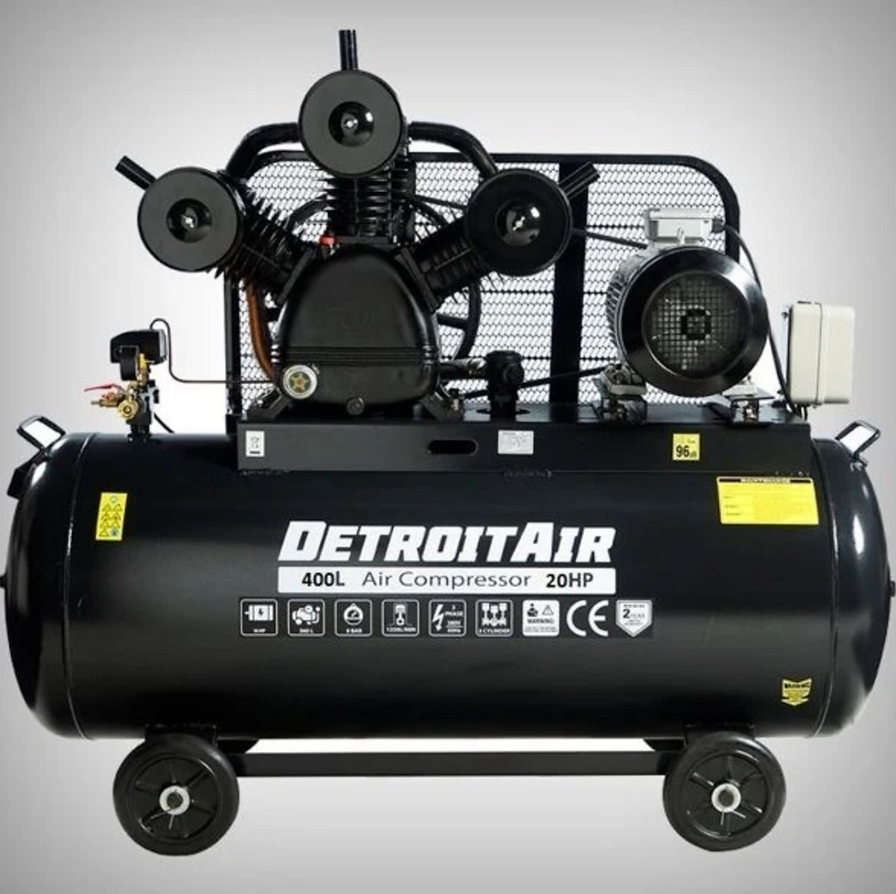 Detroit W-1.5/12.5 400L Belt Driven Piston Air Compressor