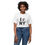 Thumbnail: Woman wearing white NY RAT T-Shirt unisex parody cotton tee with bold NYC rat design.