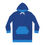 Thumbnail: Blue & Celeste Women's Hoodie Dress
