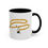 Thumbnail: Side view of Bumblebee coffee mug featuring bee pattern and motivational quote in gold