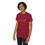 Thumbnail: Male model wearing burgundy Supertramp t-shirt with multicolor band logo.