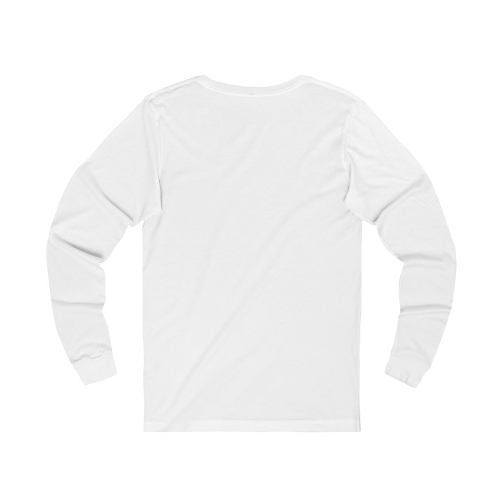 Back view of white F*ck My Ex-Boyfriend Long Sleeve T-Shirt