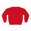 Thumbnail: Unisex red crewneck sweatshirt with two bold hand-drawn fashion characters