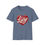 Thumbnail: 14. Flat lay of a faded blue “I Love Lucy” T-shirt with red heart design.