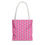 Thumbnail: Lavender tote bag with a hand-drawn cupid flying among cartoon clouds, holding a bow and arrow, with black handles.