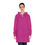 Thumbnail: Female model wearing Pink Hoodie Dress with hood down
